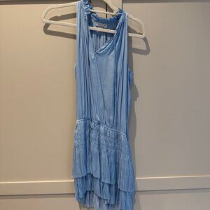 current air short blue dress